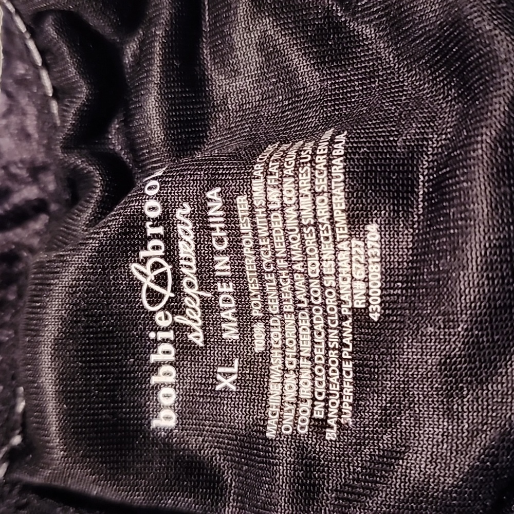 BOBBIE BROOKS LADIES SLEEPWEAR - BLACK NWT. - Picture 6 of 7